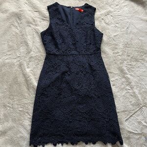 Joe Fresh Navy Midi Lace Dress Size 2
